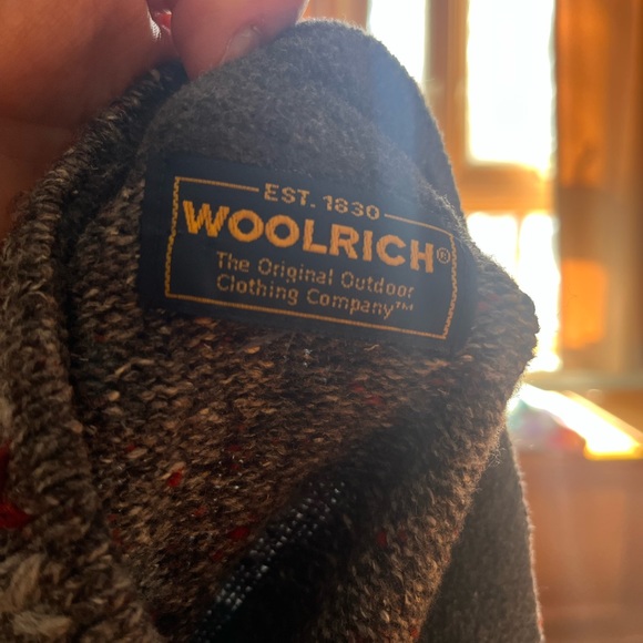 VINTAGE wool rich zip up sweater - Picture 3 of 4